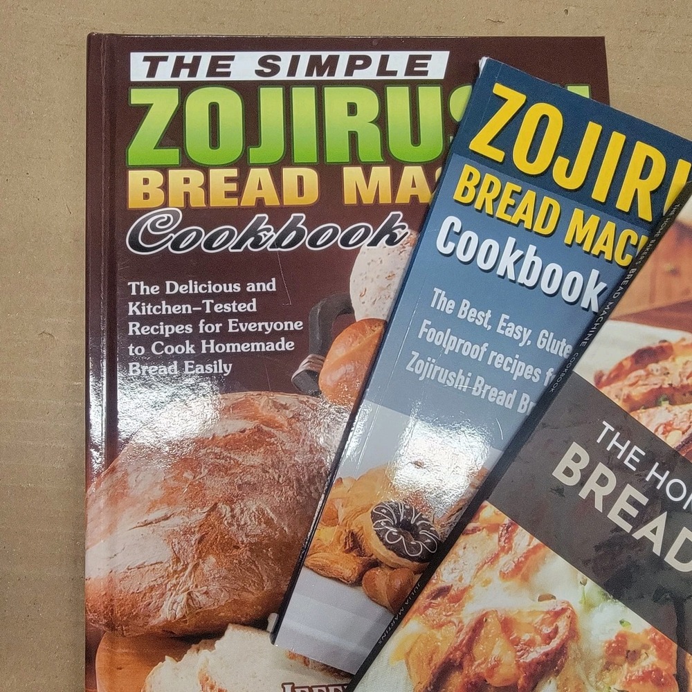 Lot of 3 Bread Books Zojirushi Bread Machine Cookbook & more! Excellent!